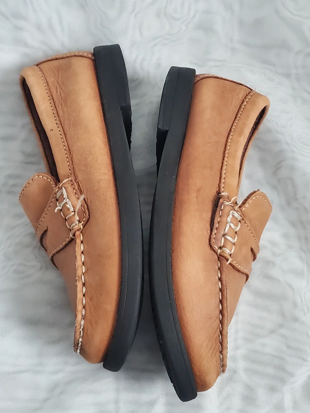 Florsheim Tan Boys' Leather Penny Loafers